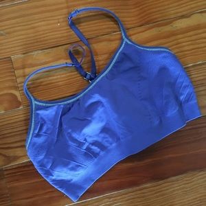 Blue Sports Bra Barelythere Soft Comfortable